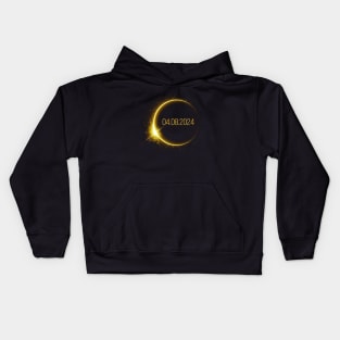 Total Solar Eclipse April 8 2024 men women kids Kids Hoodie